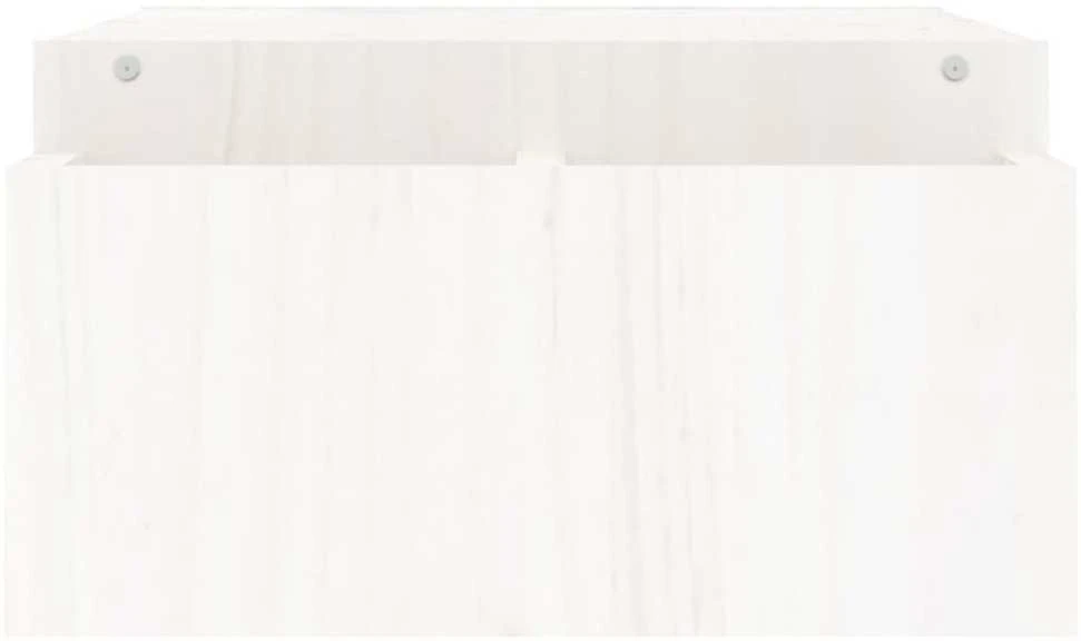 Laikiklis Monitoriaus stovas, baltas, 100x27,5x15cm, pušies masyvas