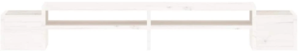 Laikiklis Monitoriaus stovas, baltas, 100x27,5x15cm, pušies masyvas