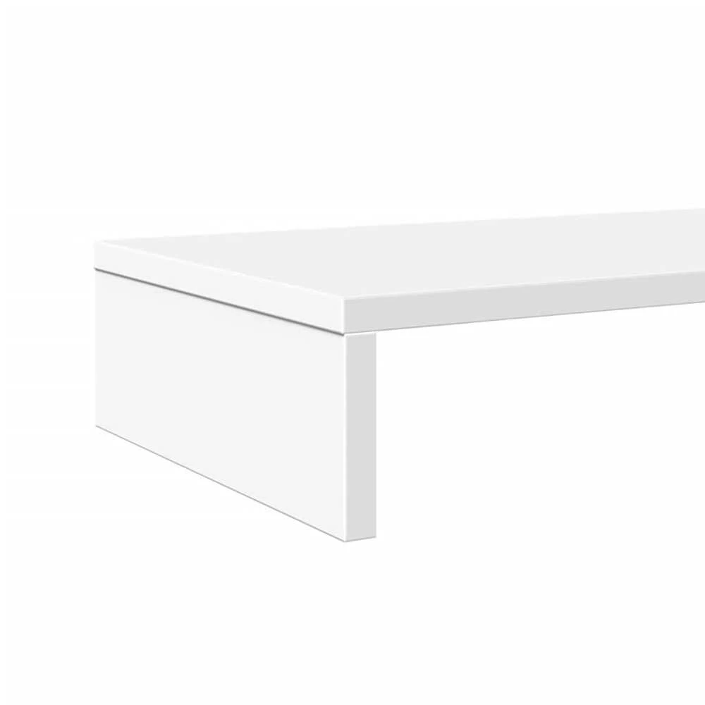Laikiklis Monitoriaus stovas, baltas, 100x27x10cm, apdirbta mediena