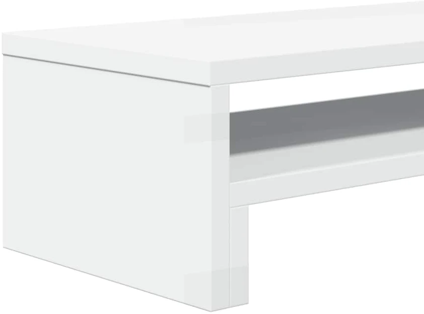 Laikiklis Monitoriaus stovas, baltas, 54x22x15cm, apdirbta mediena