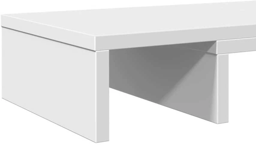 Laikiklis Monitoriaus stovas, baltas, 60x24x10,5cm, apdirbta mediena
