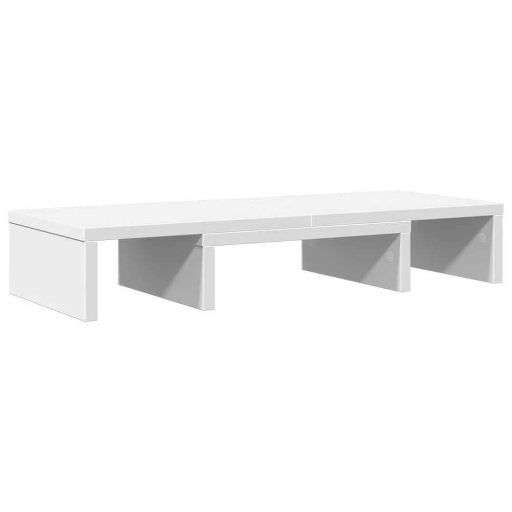 Laikiklis Monitoriaus stovas, baltas, 60x24x10,5cm, apdirbta mediena