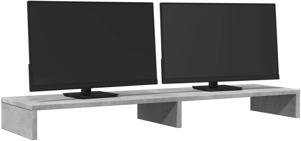 Laikiklis Monitoriaus stovas, betono, 100x27x10cm, apdirbta mediena