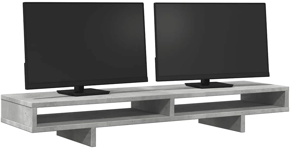 Laikiklis Monitoriaus stovas, betono, 100x27x15cm, apdirbta mediena