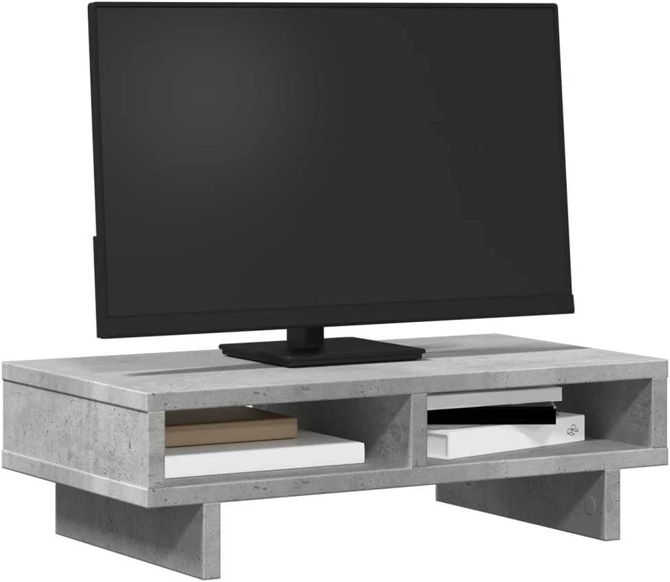 Laikiklis Monitoriaus stovas, betono, 50x27x15cm, apdirbta mediena