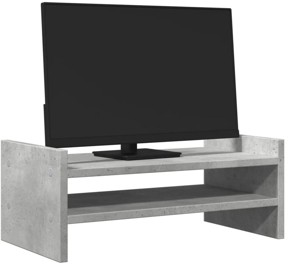 Laikiklis Monitoriaus stovas, betono, 50x27x20cm, apdirbta mediena