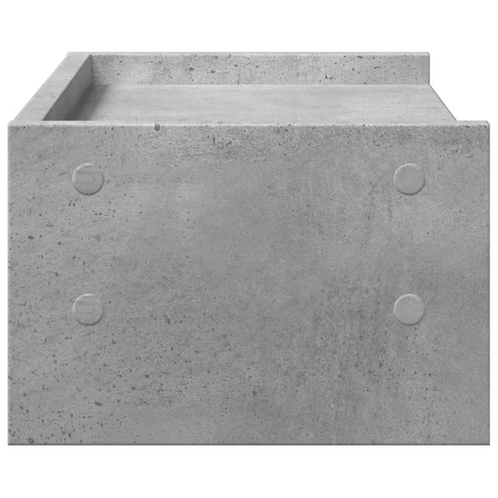 Laikiklis Monitoriaus stovas, betono pilkas, 42x24x16cm, apdirbta mediena