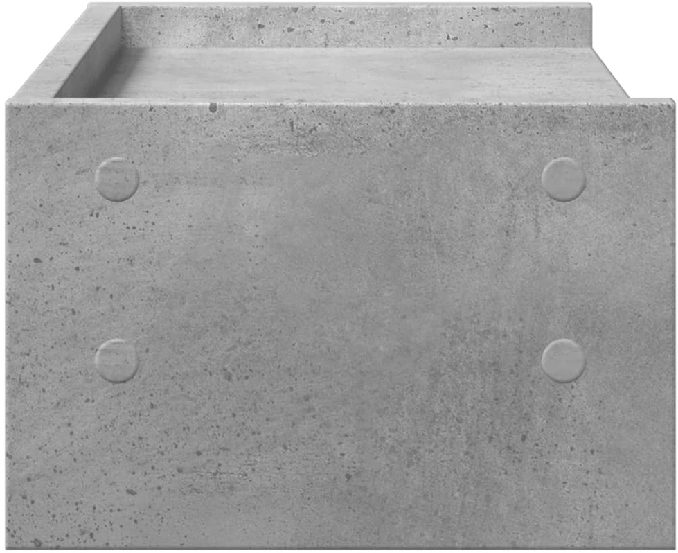 Laikiklis Monitoriaus stovas, betono pilkas, 42x24x16cm, apdirbta mediena