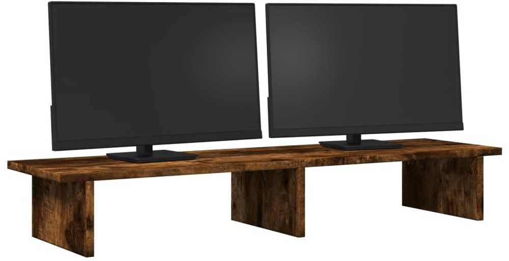 Laikiklis Monitoriaus stovas, dūminio ąžuolo, 100x27x15cm, mediena