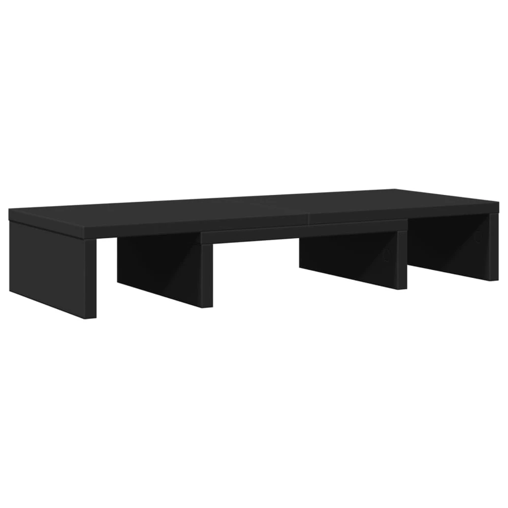 Laikiklis Monitoriaus stovas, juodas, 60x24x10,5cm, apdirbta mediena