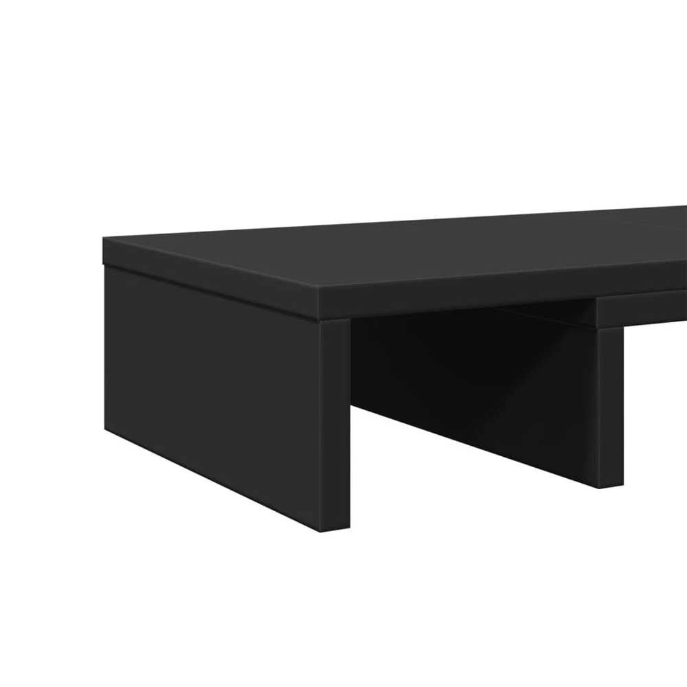 Laikiklis Monitoriaus stovas, juodas, 60x24x10,5cm, apdirbta mediena
