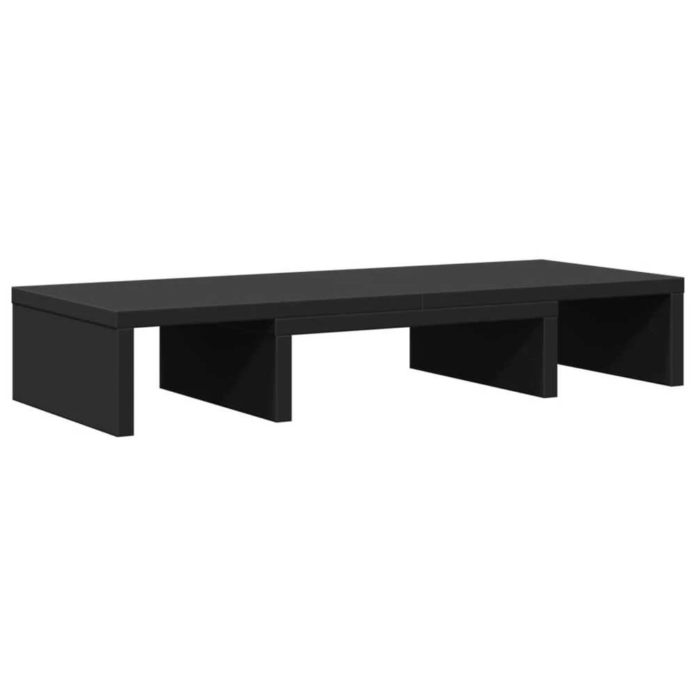 Laikiklis Monitoriaus stovas, juodas, 60x24x10,5cm, apdirbta mediena