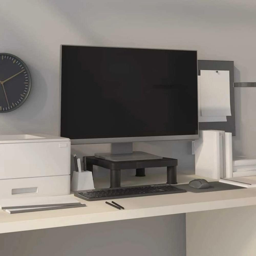 TV staliukas Monitoriaus stovas, juodos spalvos, 33,5x34x10,5cm