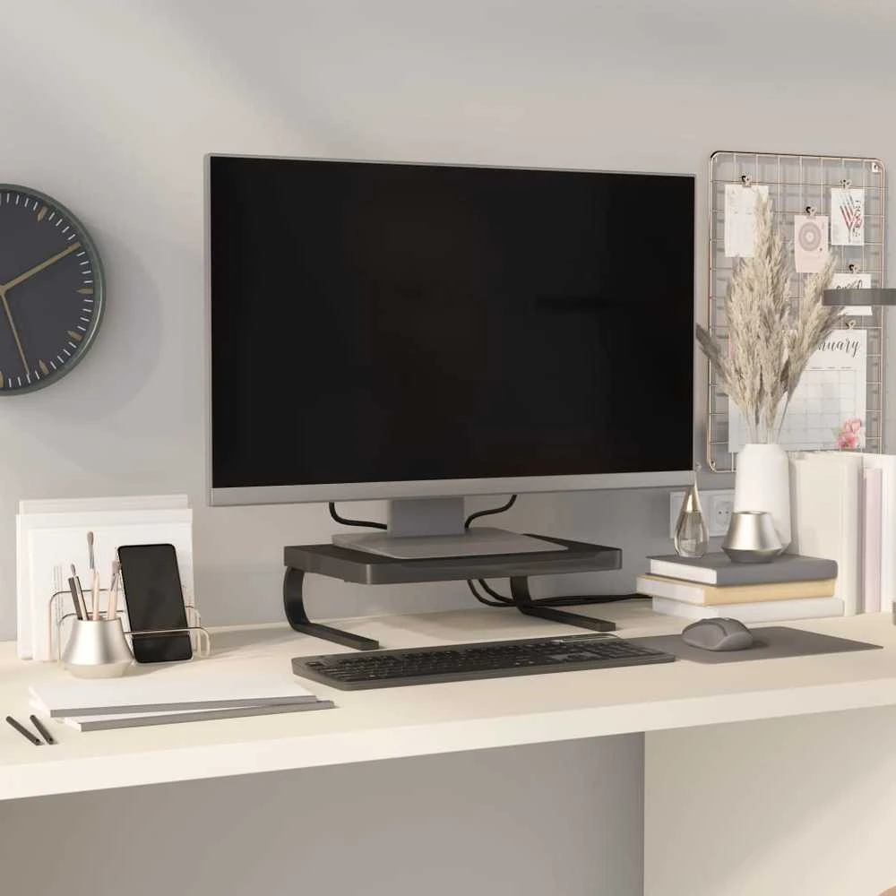 TV staliukas Monitoriaus stovas, juodos spalvos, 37x28x11,5cm