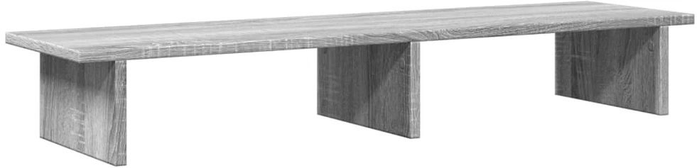 Laikiklis Monitoriaus stovas, pilkas ąžuolo, 100x27x15cm, mediena