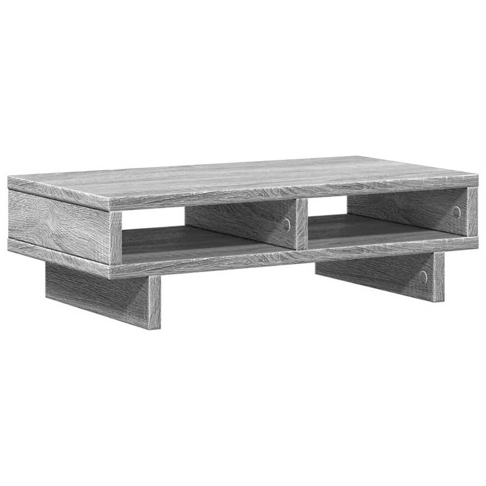 Laikiklis Monitoriaus stovas, pilkas ąžuolo, 50x27x15cm, apdirbta mediena