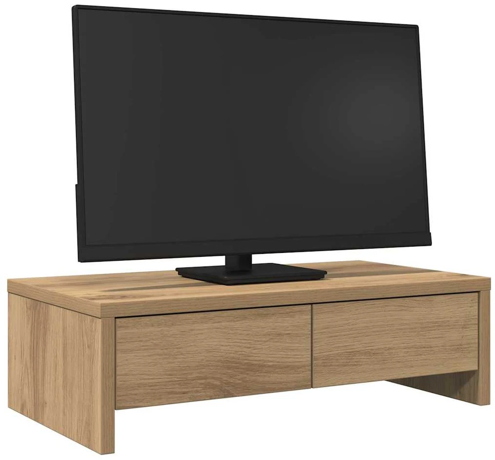 Laikiklis Monitoriaus stovas su stalčiais, artisano, 50x27x15cm, mediena