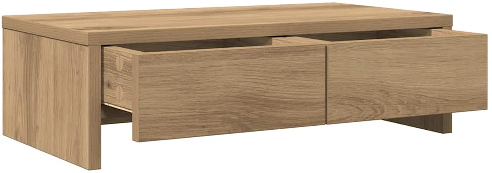 Laikiklis Monitoriaus stovas su stalčiais, artisano, 50x27x15cm, mediena