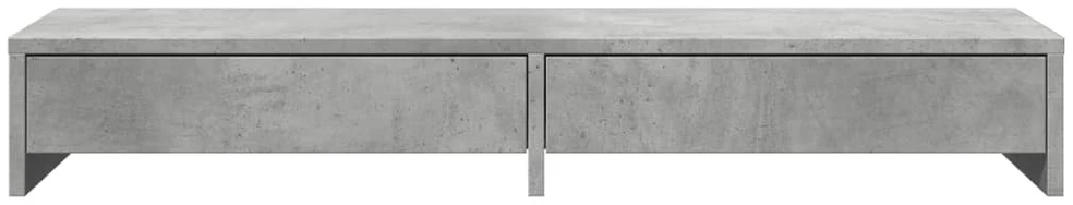 Laikiklis Monitoriaus stovas su stalčiais, betono, 100x27x15cm, mediena