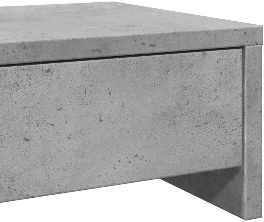 Laikiklis Monitoriaus stovas su stalčiais, betono, 100x27x15cm, mediena