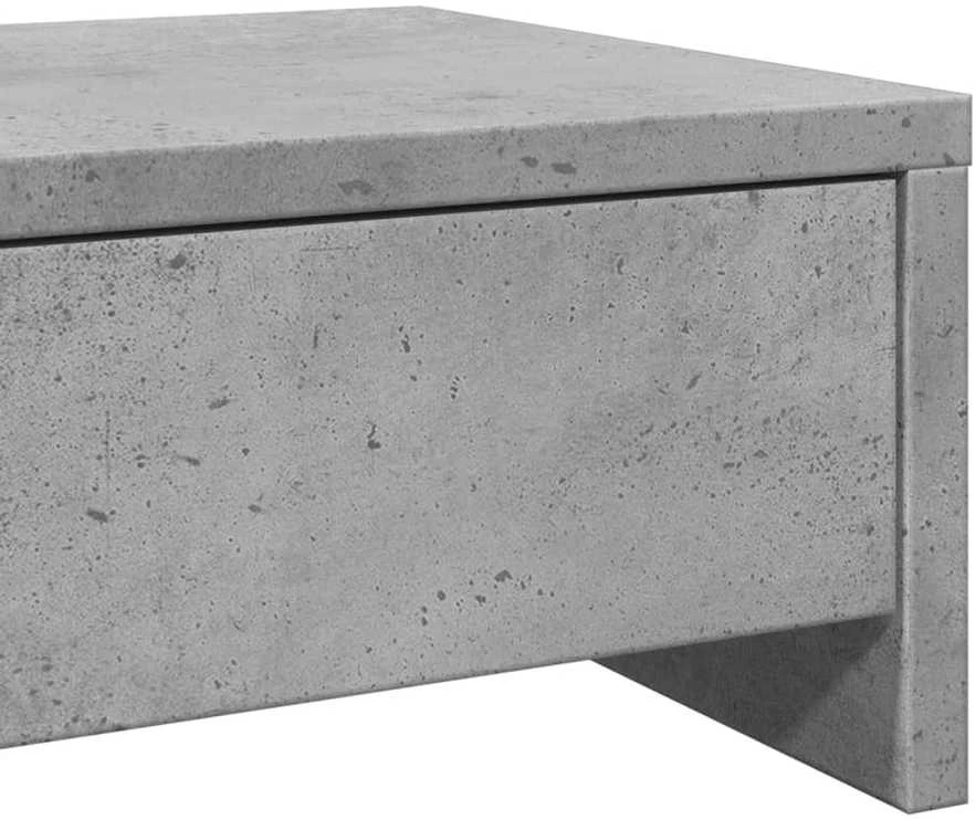 Laikiklis Monitoriaus stovas su stalčiais, betono, 50x27x15cm, mediena