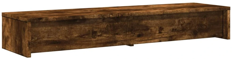 Laikiklis Monitoriaus stovas su stalčiais, dūminis, 100x27x15cm, mediena