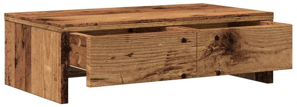 Laikiklis Monitoriaus stovas su stalčiais, medienos, 50x27x15cm, mediena