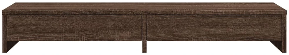 Laikiklis Monitoriaus stovas su stalčiais, rudas, 100x27x15cm, mediena
