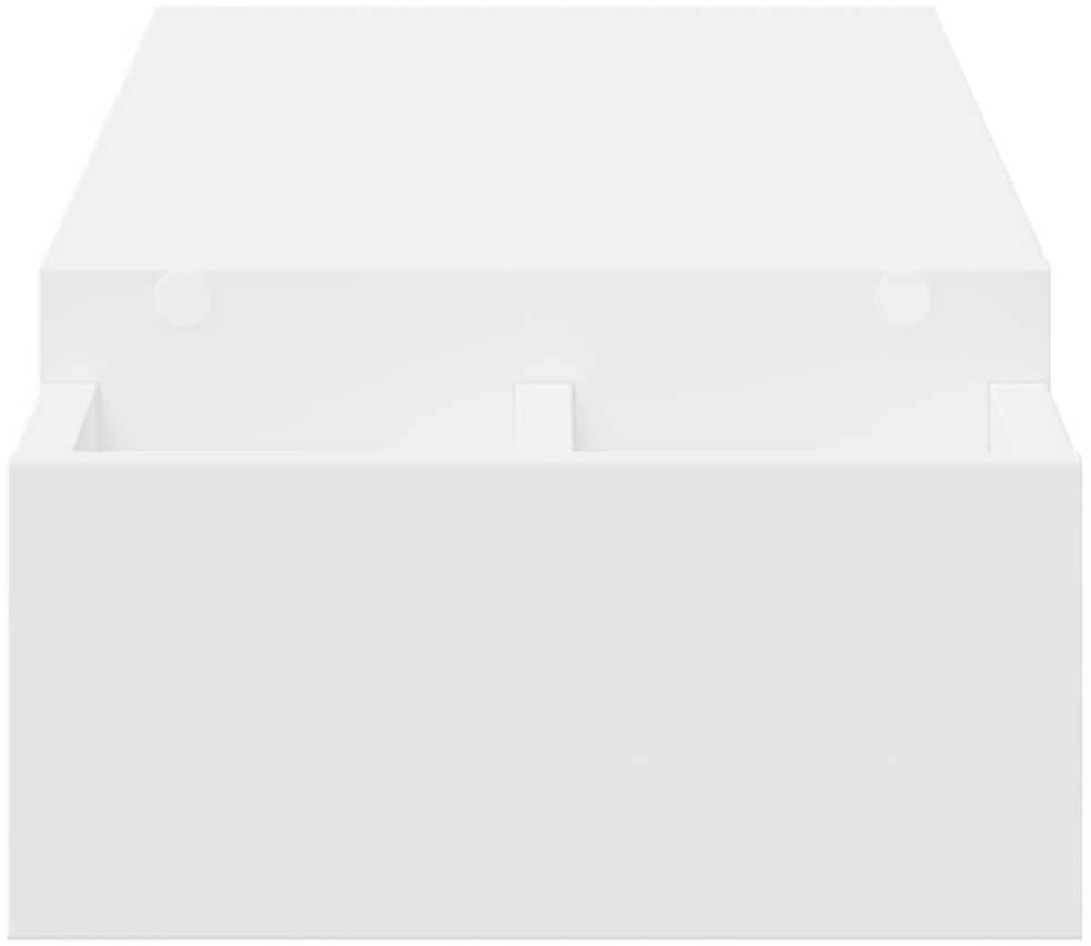 Laikiklis Monitoriaus stovas su vieta daiktams, baltas, 100x27x15cm