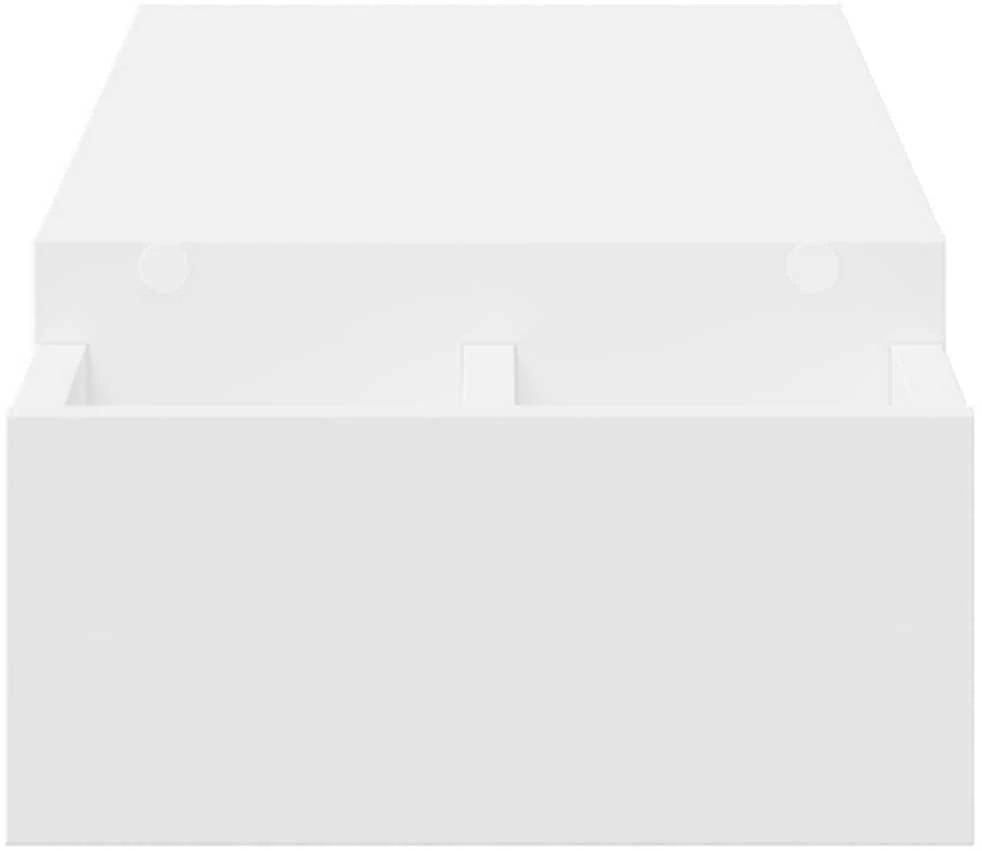Laikiklis Monitoriaus stovas su vieta daiktams, baltas, 100x27x15cm