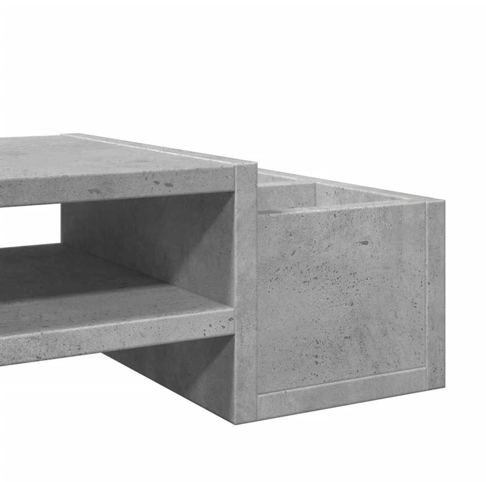 Laikiklis Monitoriaus stovas su vieta daiktams, betono, 100x27x15cm