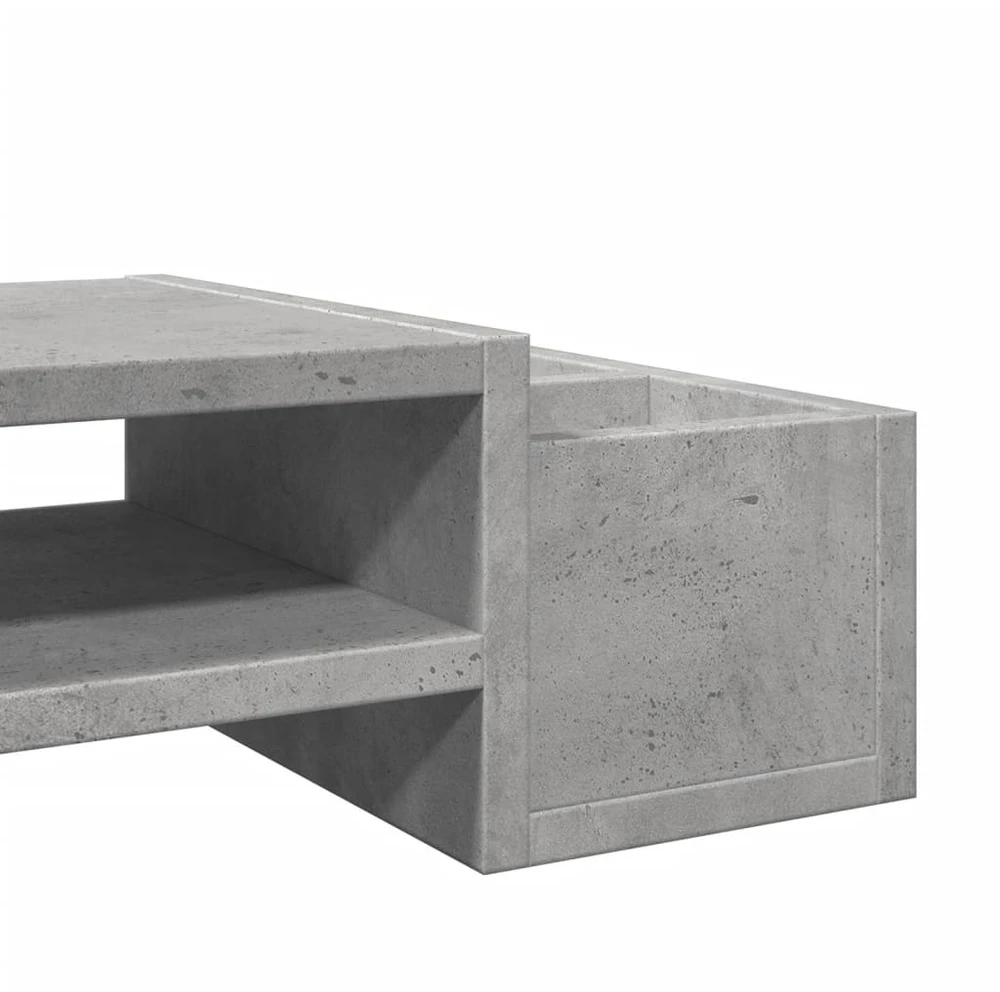 Laikiklis Monitoriaus stovas su vieta daiktams, betono, 100x27x15cm