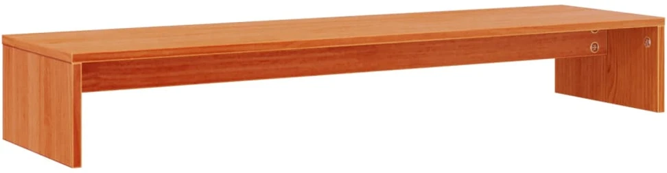 TV staliukas Monitoriaus stovas, vaško rudas, 100x27x15cm, pušies masyvas