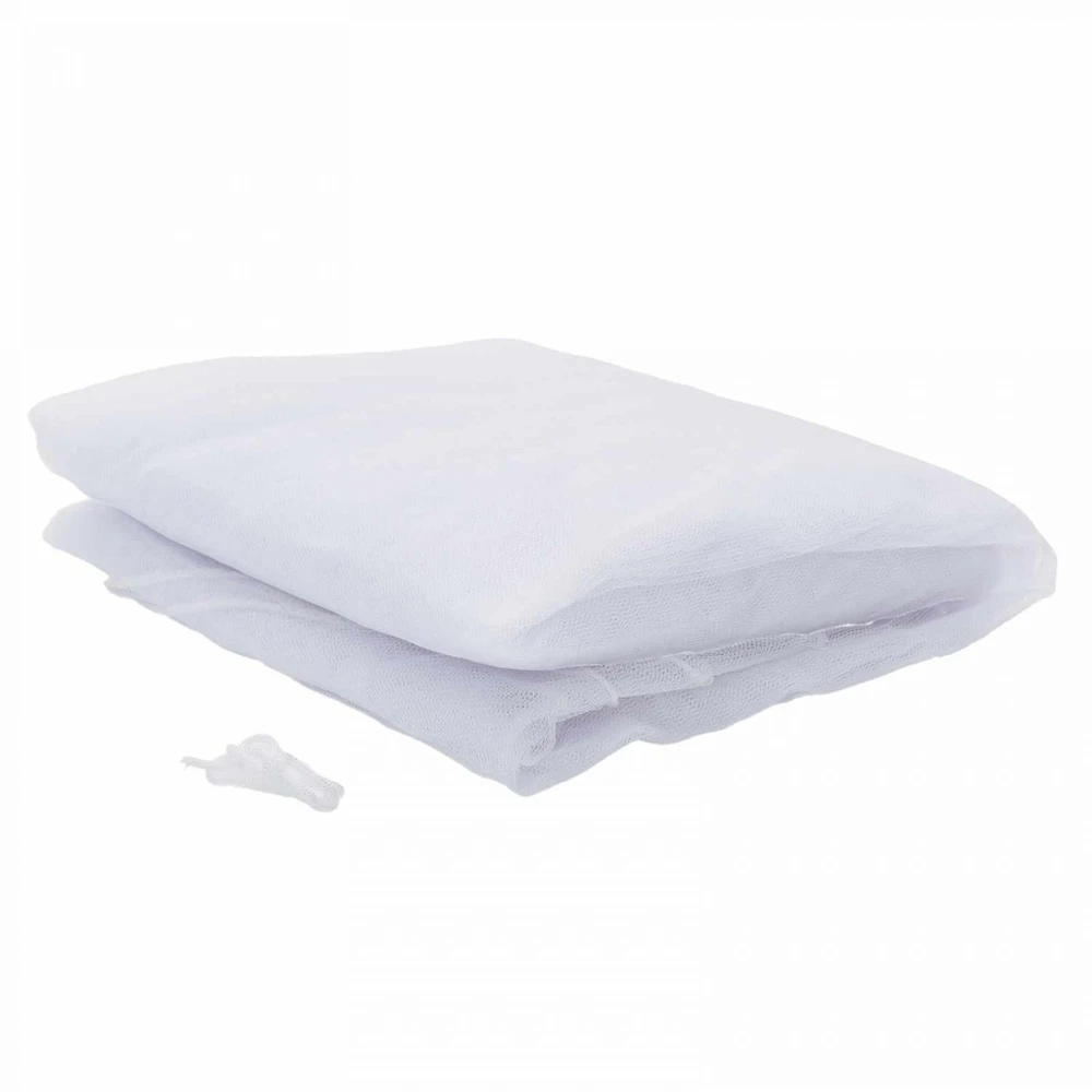 Uodų tinklas lovai 3 vnt. 156 mesh Balta ⌀56 x 220 cm