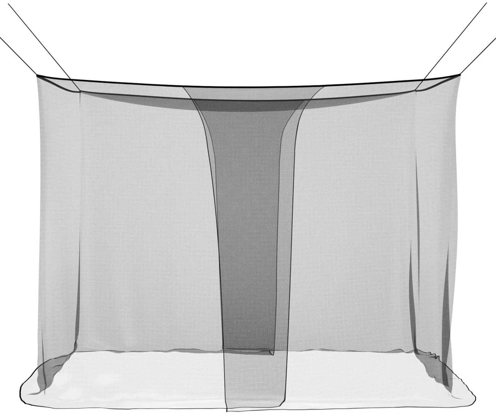 Uodų tinklas lovai 3 vnt. 156 mesh Juoda 220 x 180 x 180 cm