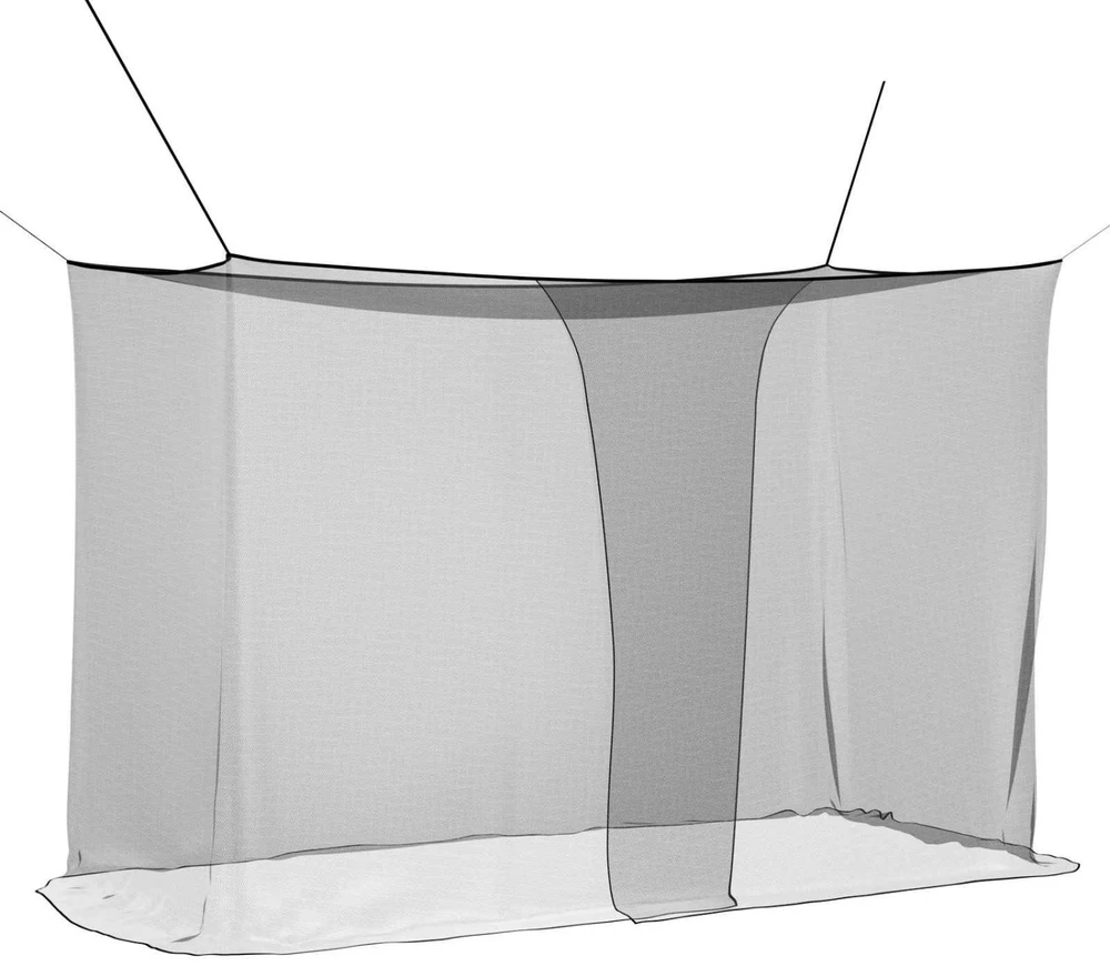 Uodų tinklas lovai 156 mesh Juoda 220 x 120 x 150 cm