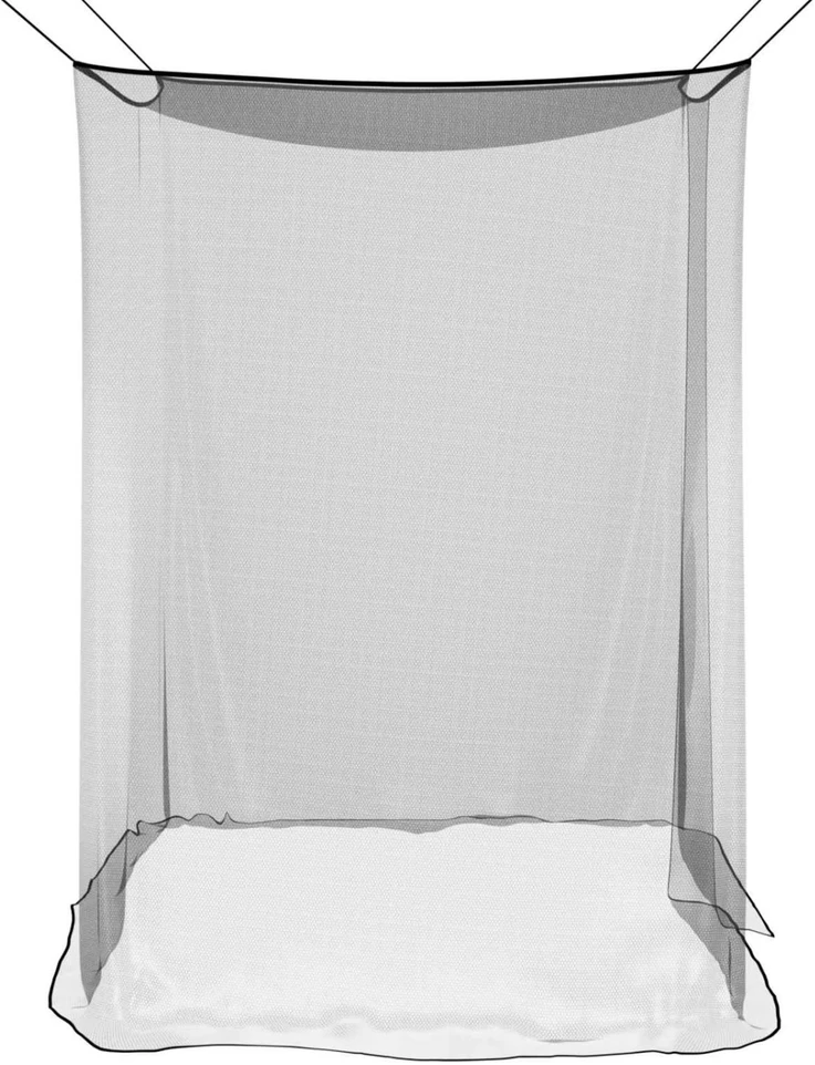 Uodų tinklas lovai 156 mesh Juoda 220 x 120 x 150 cm