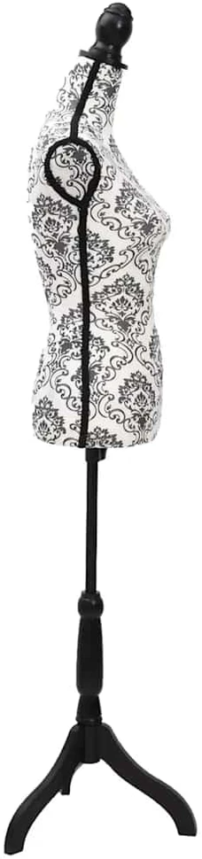 Moters biusto forma, juoda/balta