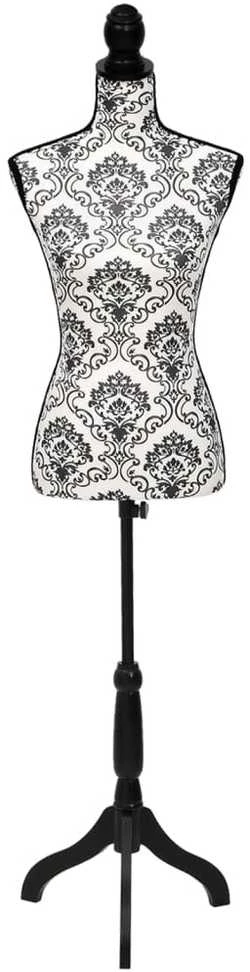 Moters biusto forma, juoda/balta