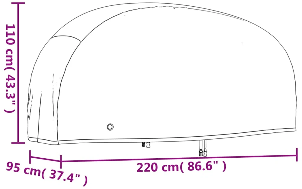Motociklų uždangalai, 2vnt., 220x95x110cm, 210D oksfordas