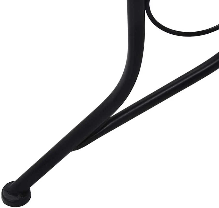 Mozaikinis bistro staliukas, pilkos spalvos, 61cm, keramika