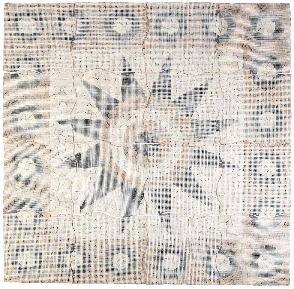Mozaikos plytelės gėlių raštu Įvairiaspalvis 120 x 120 cm