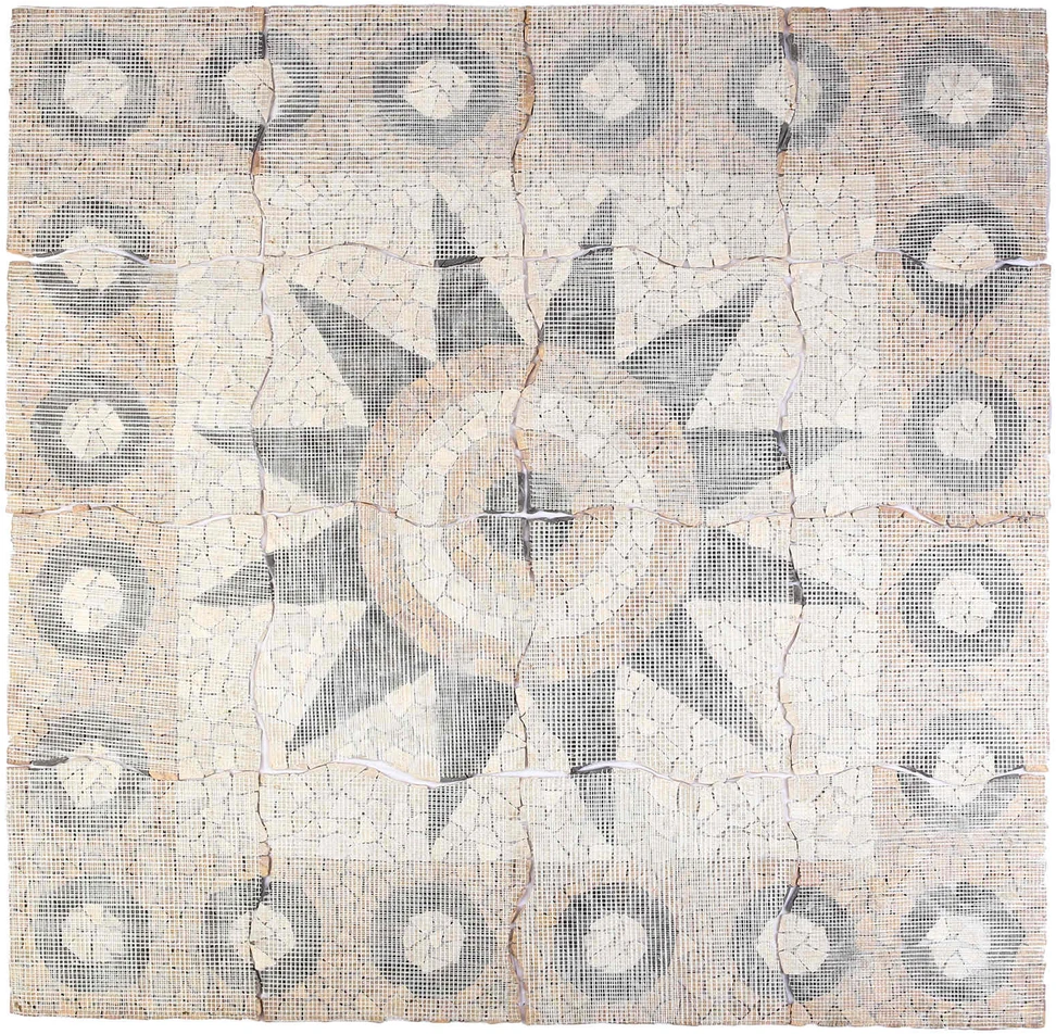 Mozaikos plytelės gėlių raštu Įvairiaspalvis 120 x 120 cm