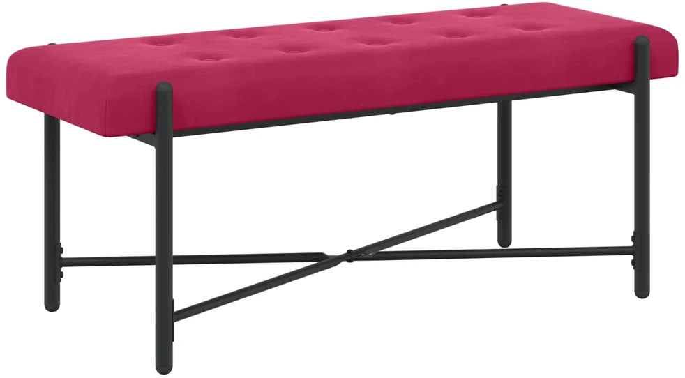 Mygtukais suglebusi suolelis su pagalvėlėmis Vyno raudona