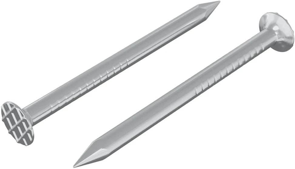 Nagai Medžiui 2 pcs Sidabro Ø 3 x 15 mm Metalas