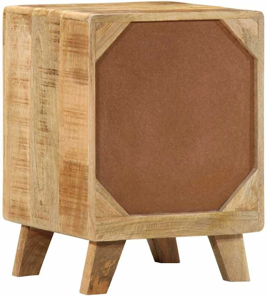 naktinė spintelė 2 vnt 37x32x50 cm medžio masyvo grubus mango