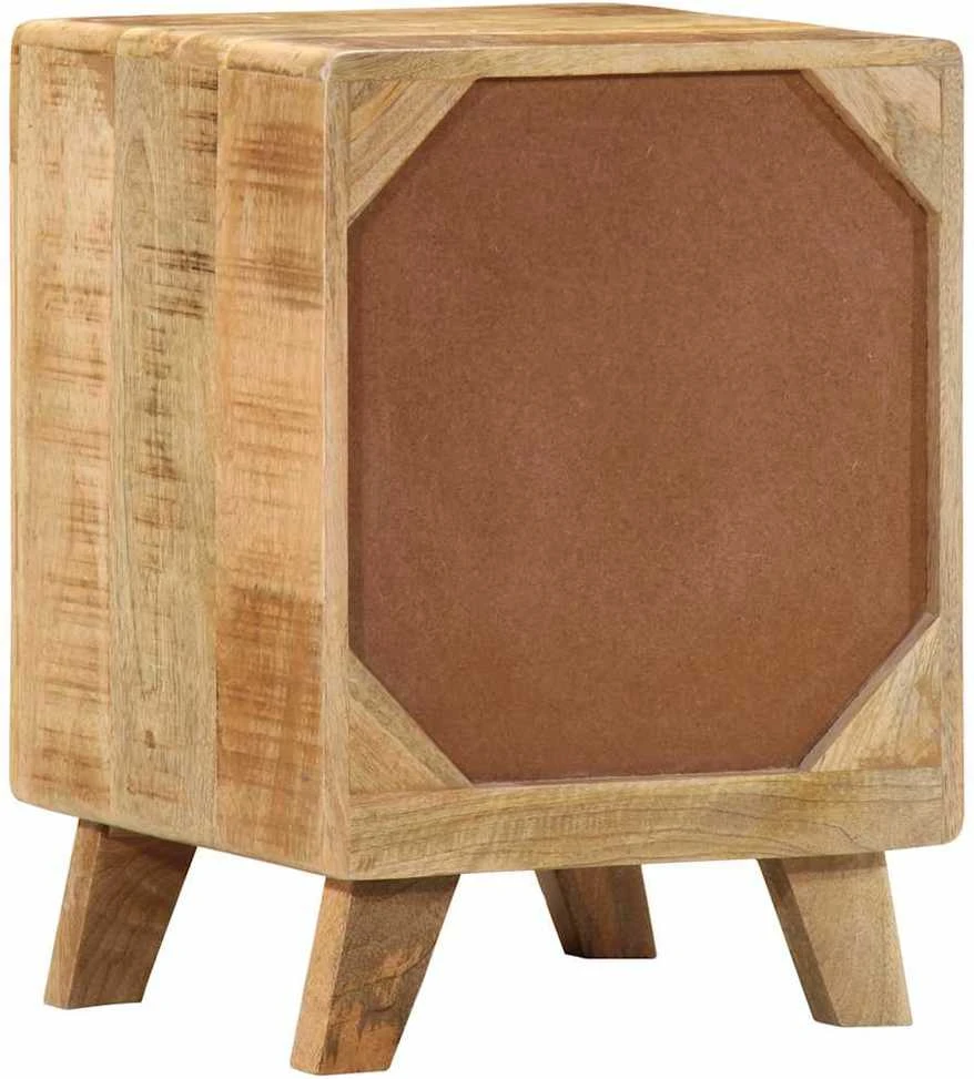 naktinė spintelė 2 vnt 37x32x50 cm medžio masyvo grubus mango