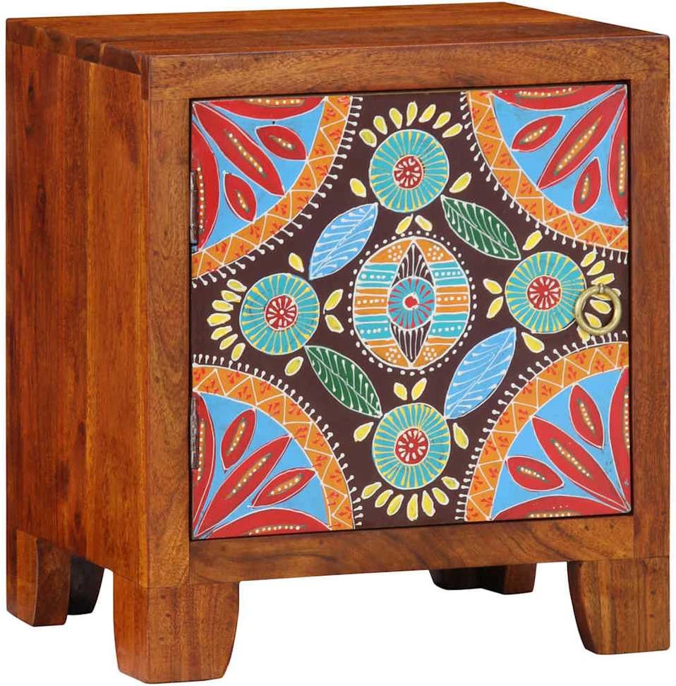 naktinė spintelė 2 vnt 40x30x45 cm akacijos masyvo
