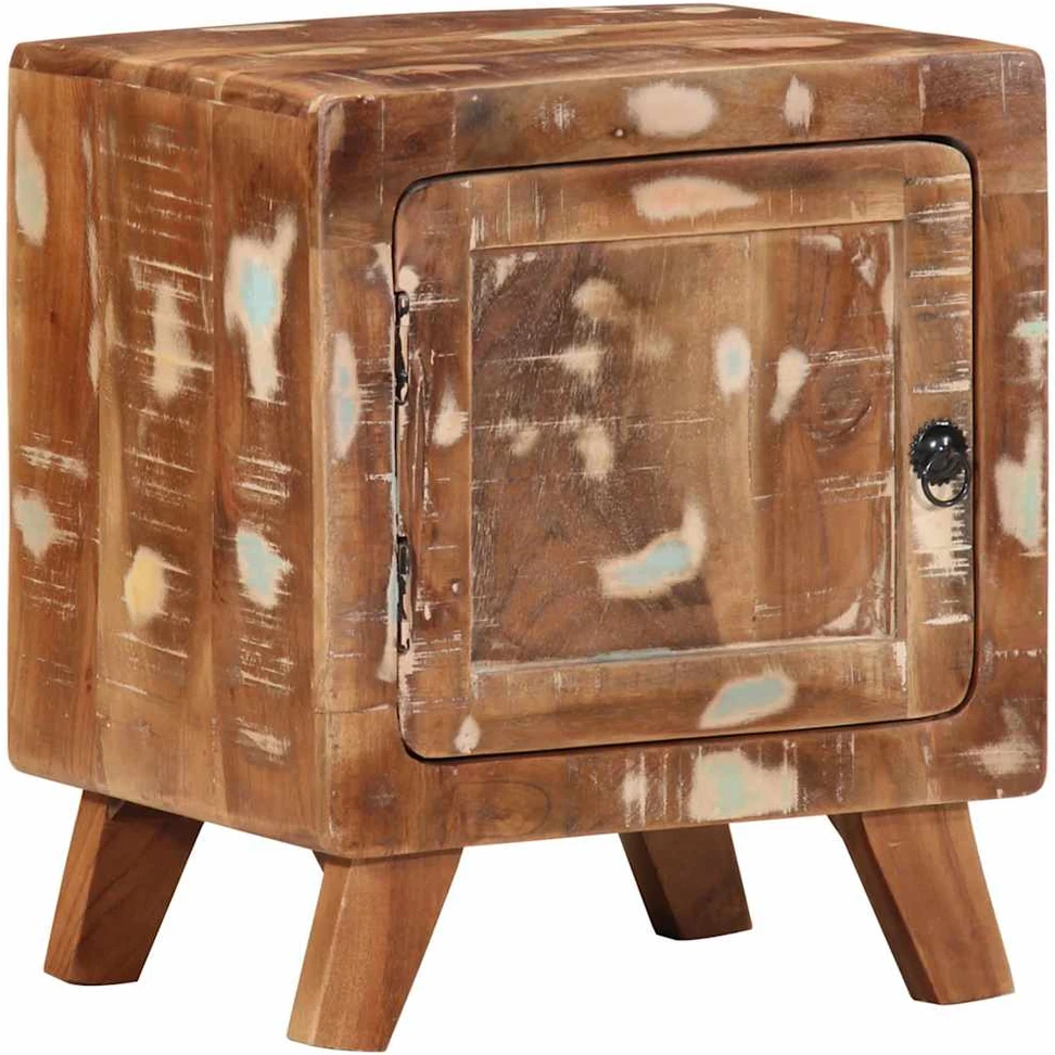 naktinė spintelė 2 vnt 40x32x46 cm perdirbta medžio masyvo