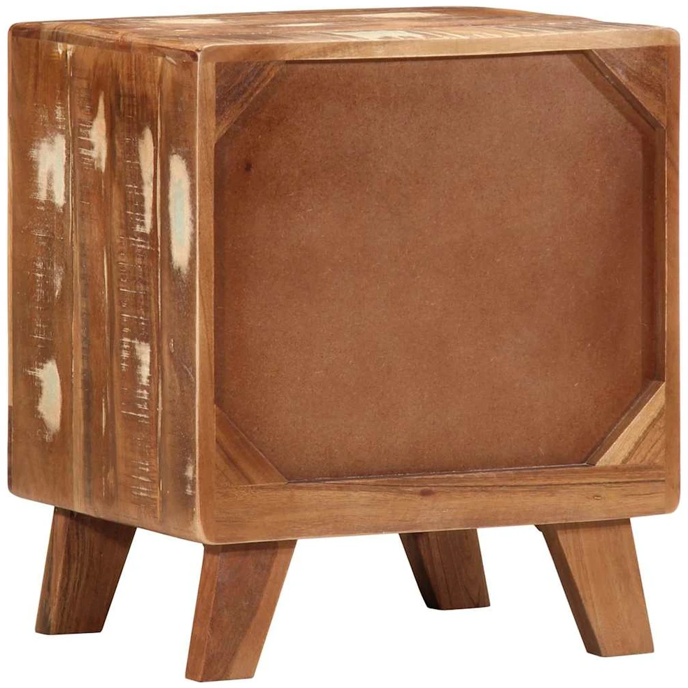 naktinė spintelė 2 vnt 40x32x46 cm perdirbta medžio masyvo